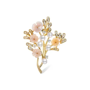Mofei Freshwater Pearl Brooches Women's Gift Box Set