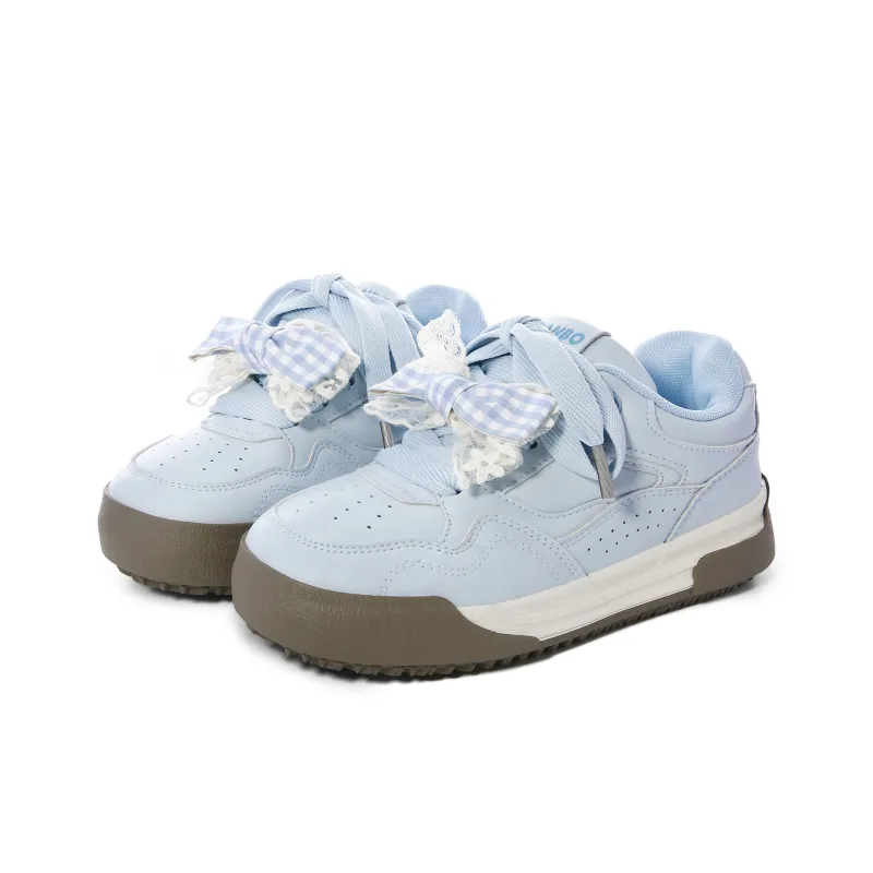 Lovely You Wear resistant And Lightweight Low Top Skateboard Shoes Women's Blue-14