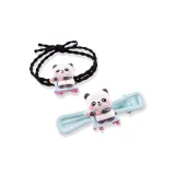 Cute Bear Cat Hair Tie Clothing Sets[Blue]