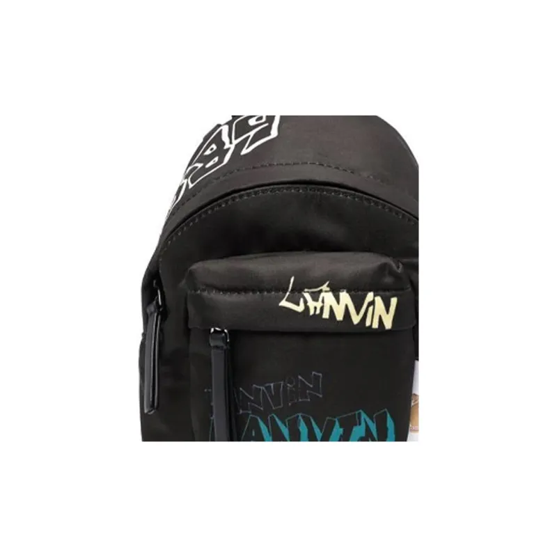 Lanvin Polyester Backpack Mini Men's Black-2