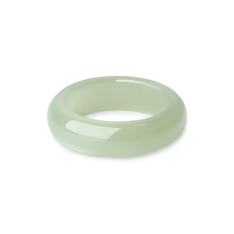 ZXIN JEWELRY Hetian Jade Rings Green Jade Unisex-1