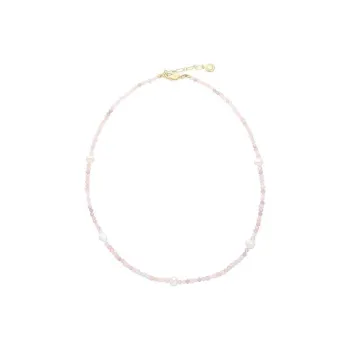 Rita Monica Brass Pearl Bead Bracelets Women's Pink