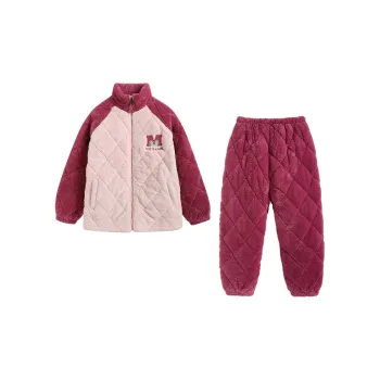 QINZUIMAO Pajama Set Women's Brier Red
