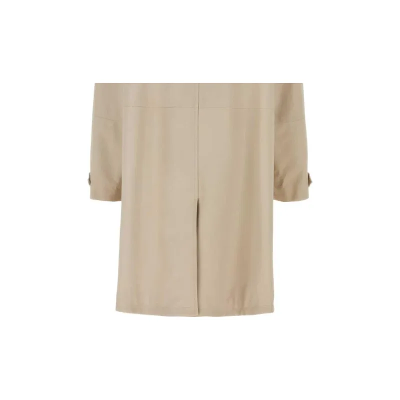 PRADA Knee Length Trench Coat-3
