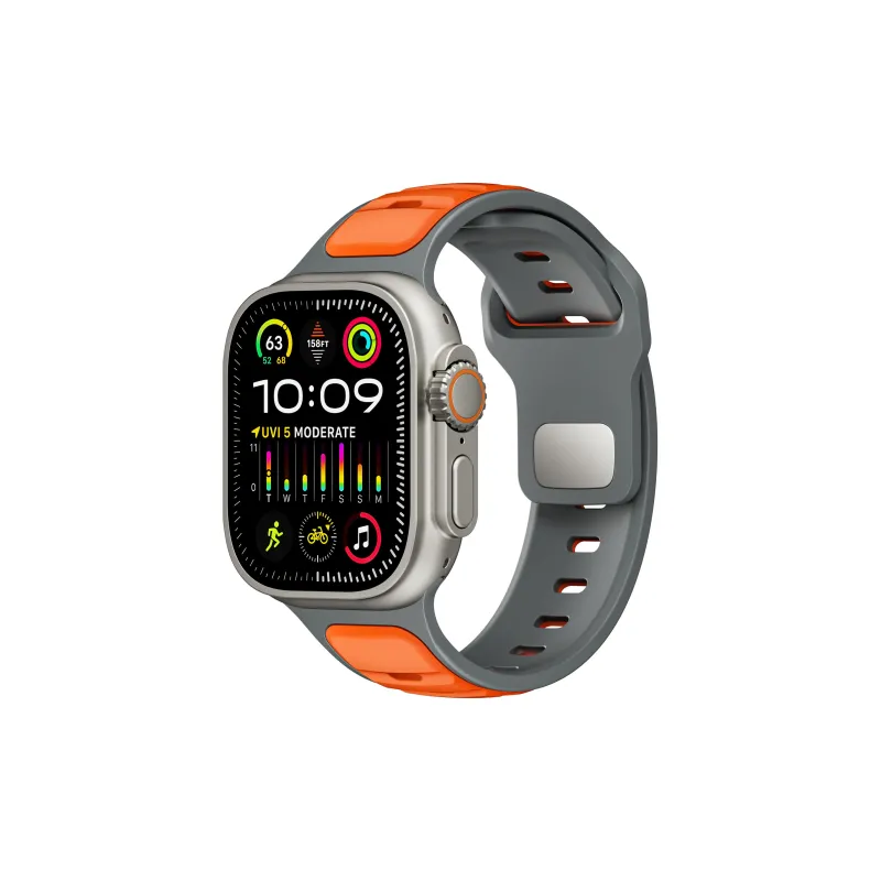CHRROTA Watch Band Apple Compatibility Silicone Material-12