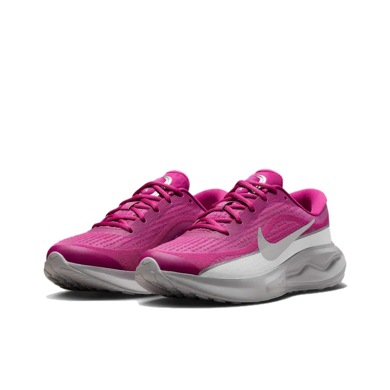 Nike Journey Run Anti Slip Wear Resistant Low Top Running Shoes Women's Purple Gray Silver-2