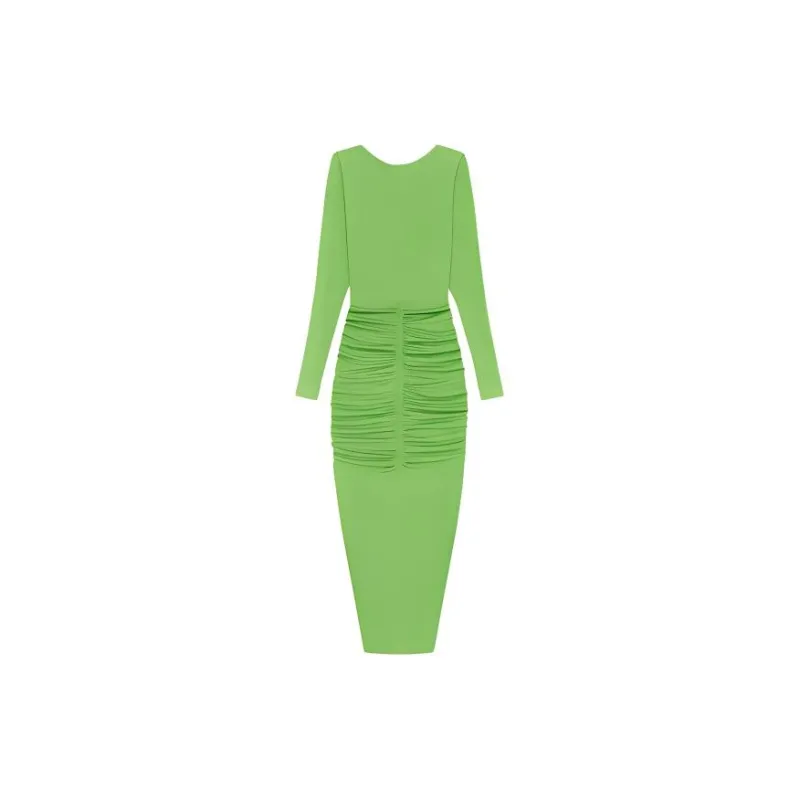 GIVENCHY SS23 Long-Sleeved Dresses Women's Green-1