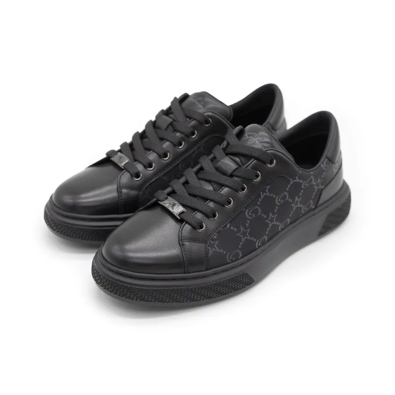 Satchi Low Top Skateboard Shoes Men's Black-2