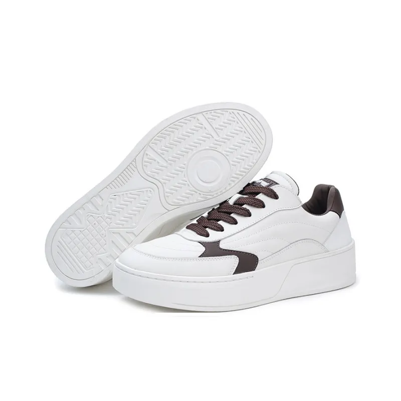 Bellum Han Slip Resistant Low Top Skateboard Shoes Men's White-4