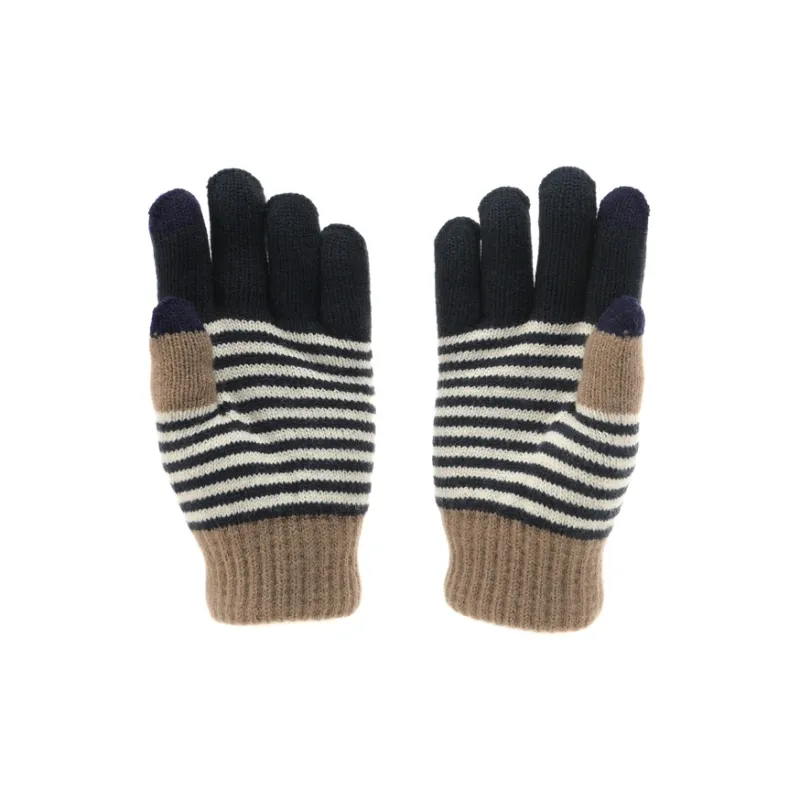 FREE RABBITⅡ Double Layer Warm Thickened And Fleece Lined Touchscreen Knitted Fabric Knit Gloves Unisex-6