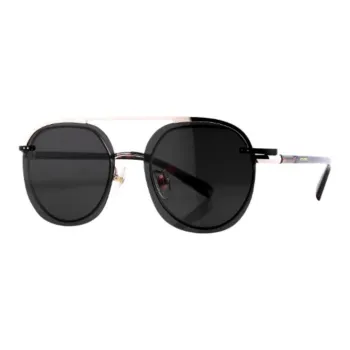 LAPIZ SENSIBLE. Titanium Alloy Acetate Aviator Sunglasses Unisex Black