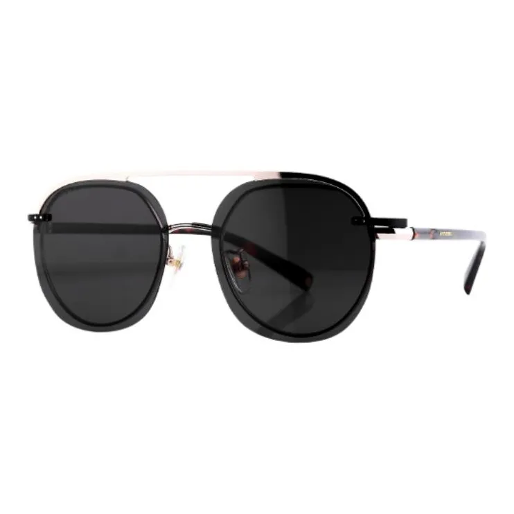 LAPIZ SENSIBLE. Titanium Alloy Acetate Aviator Sunglasses Unisex Black-0