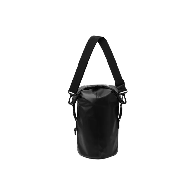 BARREL PVC Crossbody Bag Shoulder Bag Women's Black-3