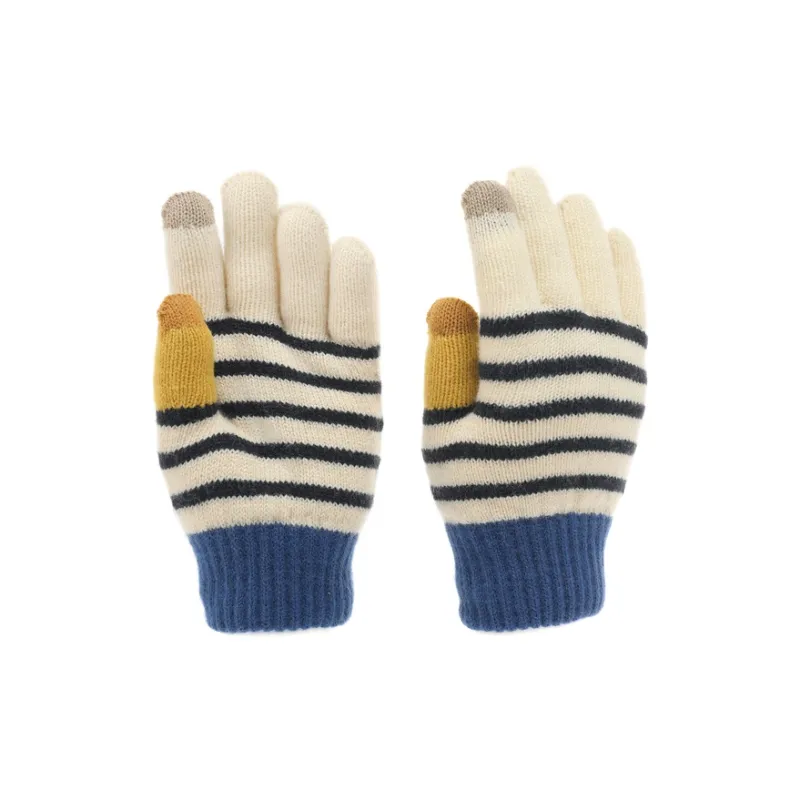 FREE RABBITⅡ Double Layer Warm Thickened And Fleece Lined Touchscreen Knitted Fabric Knit Gloves Unisex-4