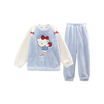 GUKOO x Sanrio Hello Kitty Pajama Set Women's Aqua Blue