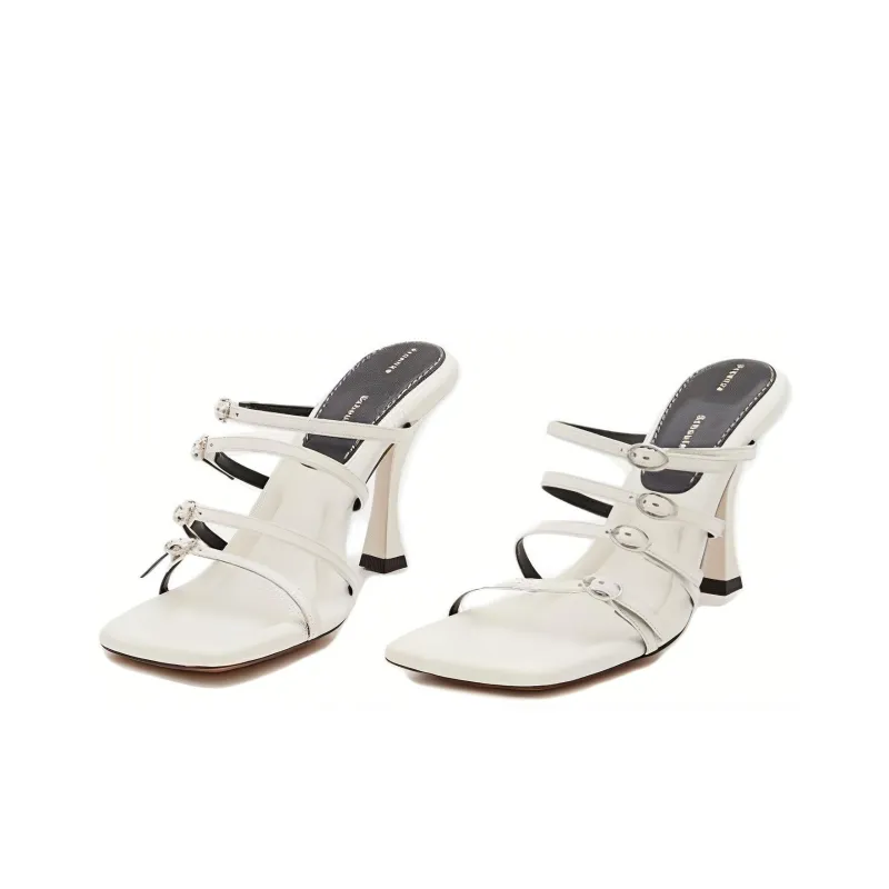 PROENZA SCHOULER Rubber Sole Slide Slippers Women's White-2