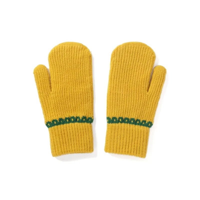 FREE RABBITⅡ Fingerless Touchscreen Compatible Fully Enclosed Insulated For Cold Weather Knit Gloves Unisex-8