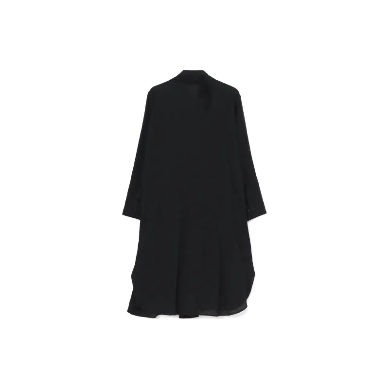 Yohji Yamamoto Long Sleeved Dresses Women's Black-1