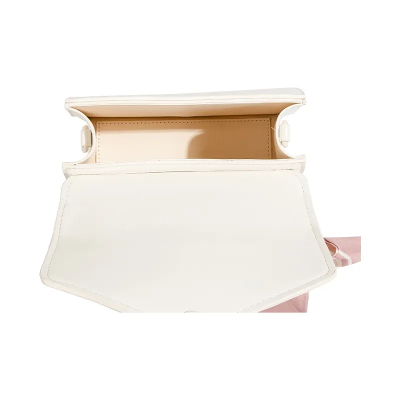 CAEISL&KCIEL Polyurethane Bonded Synthetic Leather One Shoulder Handbags Women's Fringe White-3
