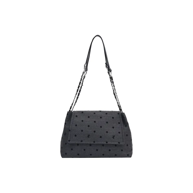 LOUIS ROYALN Nylon Shoulder Bag Regular Unisex Butterfly/Plaid/Polka Dot-7