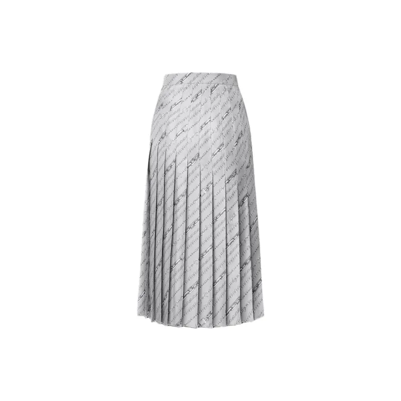 LOUIS VUITTON Chain Print Pleat Skirt-1