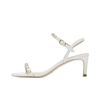 Stuart Weitzman/SW Kassidy Strap Sandals 6cm Women's White