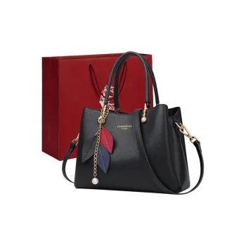 Old Man's Head Cow Leather Tote Bag Crossbody Bag One Shoulder Handbag Regular Women's Multicolor
