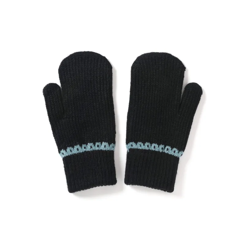 FREE RABBITⅡ Fingerless Touchscreen Compatible Fully Enclosed Insulated For Cold Weather Knit Gloves Unisex-6