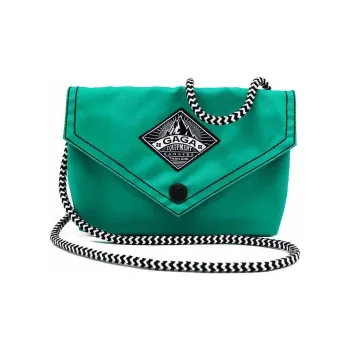 GAGA EQUIPMENT Nylon Fabric Envelope Bag Crossbody Bag Shoulder Bag Mini Unisex Emerald Green