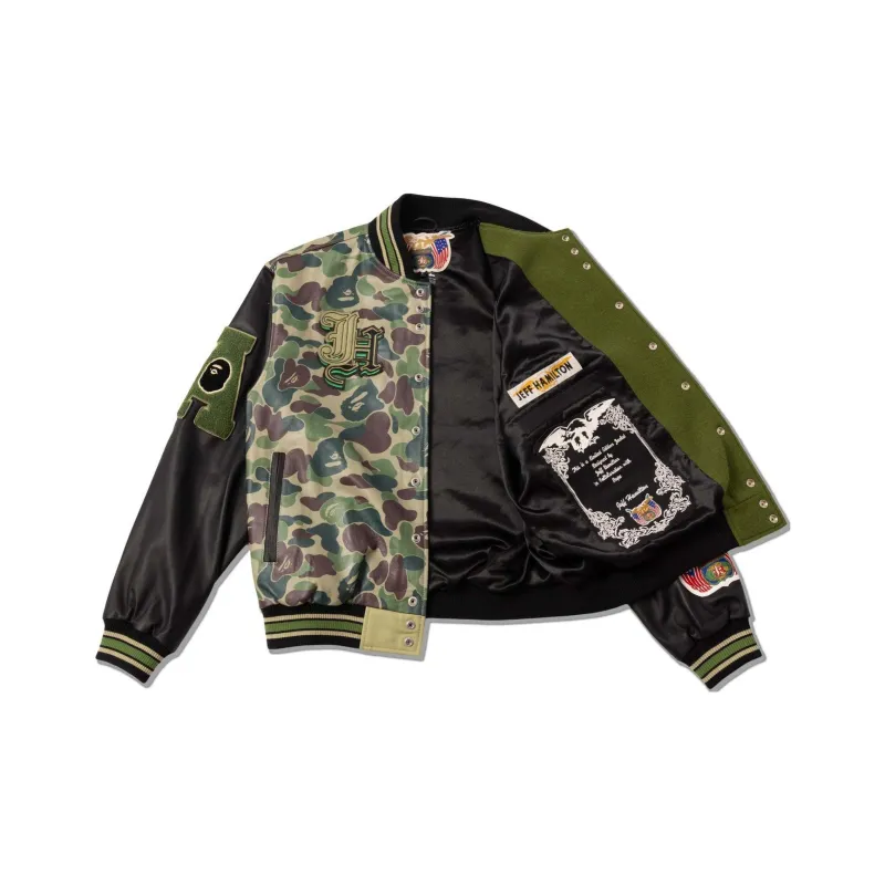 Jeff Hamilton X A BATHING APE Jeff Hamilton Collaboration Jackets Unisex Green-1