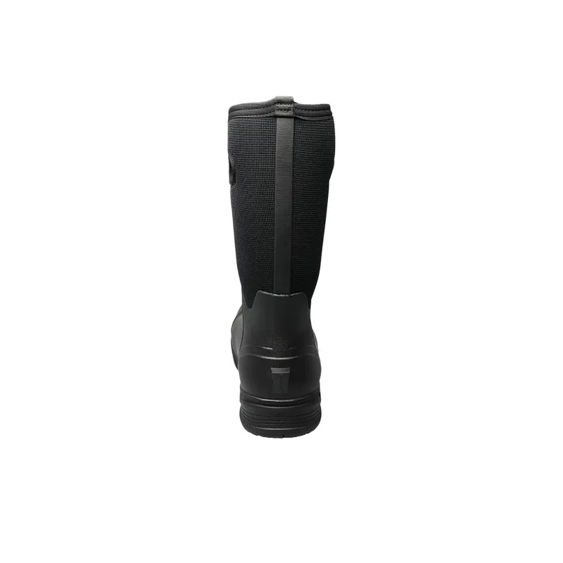 BOGS Wear-Resistant Slip-Resistant Rain Boots Men's Black-3