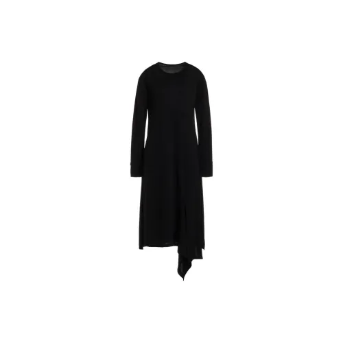 Yohji Yamamoto Long Sleeved Dresses Women's Black