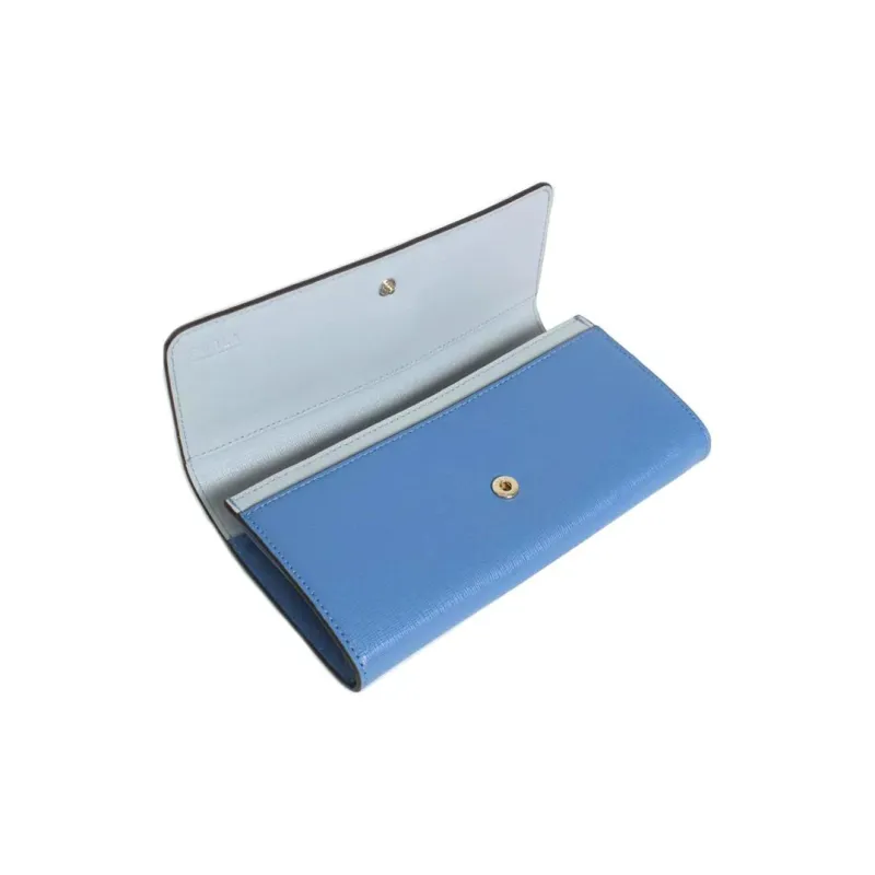 Furla Babylon Leather Wallet Women's Blue-3
