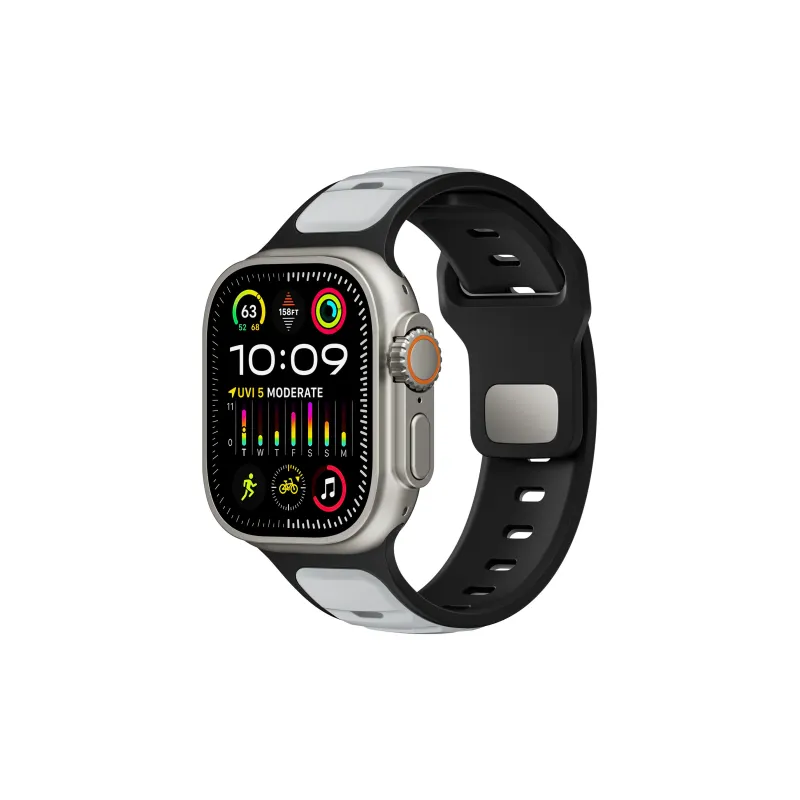 CHRROTA Watch Band Apple Compatibility Silicone Material-16