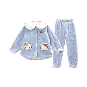GUKOO x Hello Kitty Hello Kitty Pajama Set Women's Aqua Blue