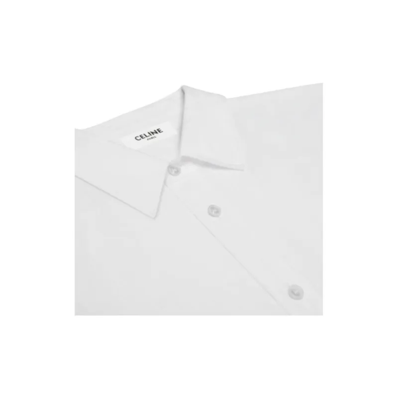 CELINE Loose Shirt Shirt Men's White-3