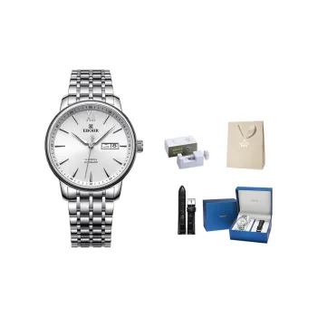 EBOHR Master Collection Automatic Mechanical Movement Stainless Steel Watchband Watch Men's Watches Silver Dial