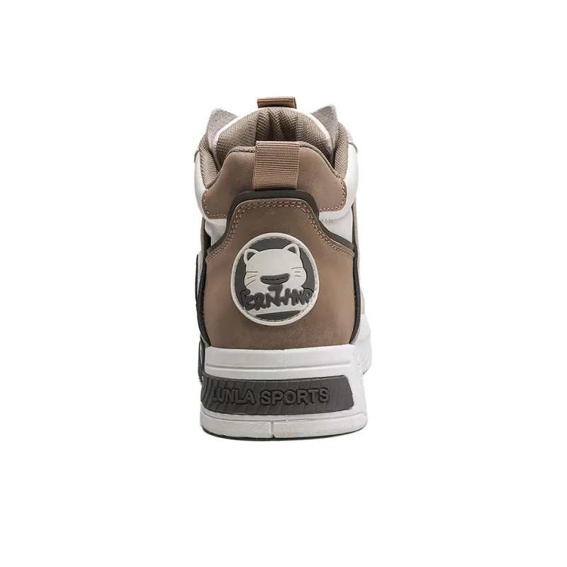 AD Anti-Slip And Wear-Resistant Height Increasing High-Top Skateboard Shoes Men's-9