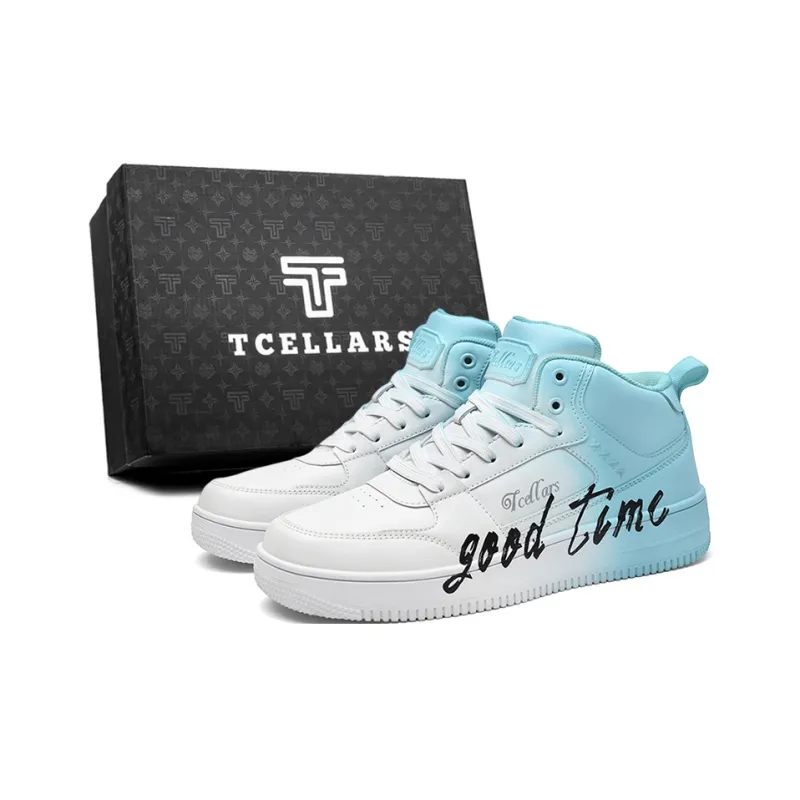 TCELLARS Cushioning Abrasion Resistant Lightweight Height Increasing Mat Low Top Skateboard Shoes Unisex-44