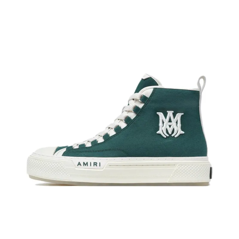 AMIRI Ma Court Hi High Top Skateboard Shoes Men's Green-0