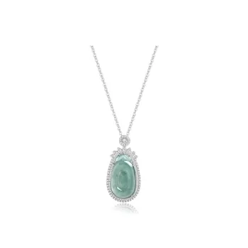 Green Craftsman Ice Glutinous Necklaces Women's