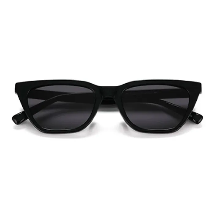 PUBLIC BEACON Acetate Rectangular Sunglasses Unisex Black-1