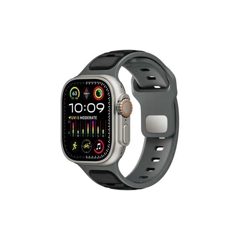 CHRROTA Watch Band Apple Compatibility Silicone Material-8