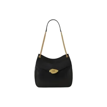 Mulberry Leather Handbag Shoulder Bag Women's Black
