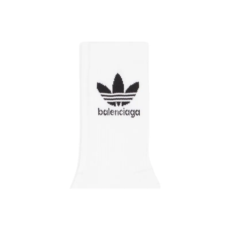 Balenciaga X Adidas Mens Socks White-2