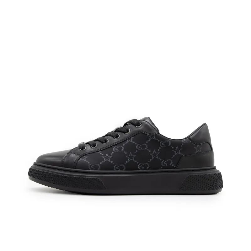 Satchi Low Top Skateboard Shoes Men's Black-0