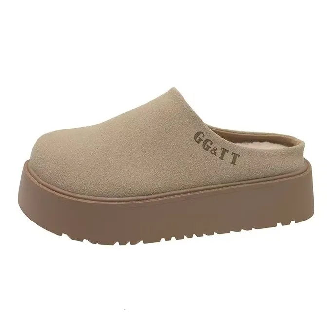 Qiao Anju Home Slippers Brown, Beige-5