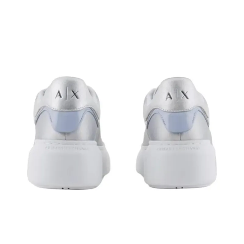 ARMANI EXCHANGEAE Low Top Casual Shoes Women's Silver-3