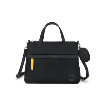 Mandarina Duck Recycled Nylon Tote Bag Shopping Bag Shoulder Bag Crossbody Bag Handbag Women's Black