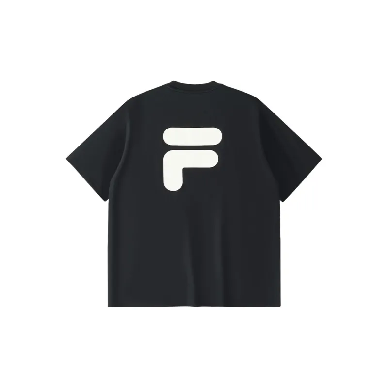 FILA FUSION T Shirt Unisex Jet Black-0